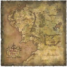 Weta - Parchment Map of Middle-Earth
