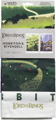 Weta - Rivendell & Hobbiton Tea Towel 2-Pack
