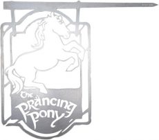 Weta - The Prancing Pony Metalbird Sign
