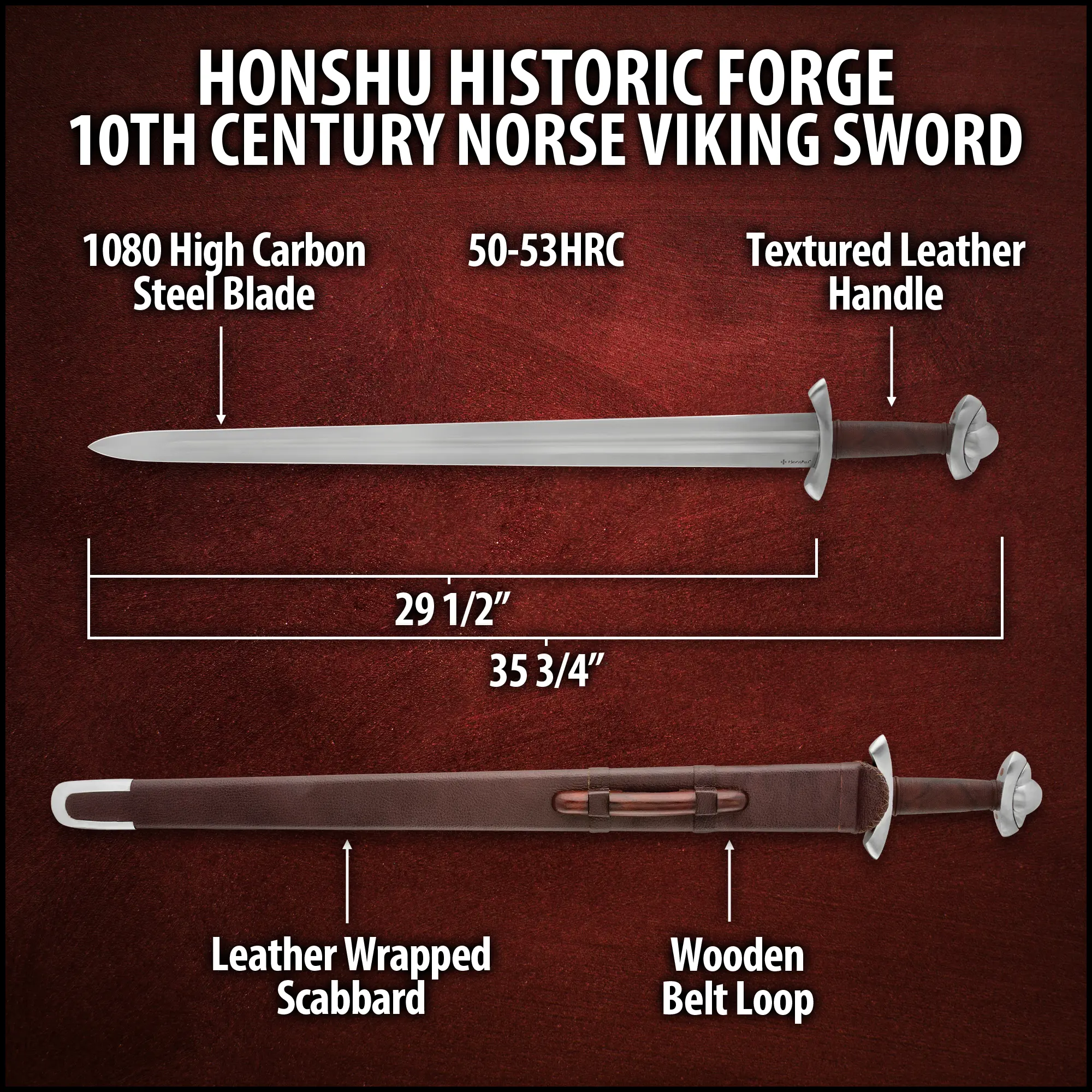 Honshu - Swedish Viking Sword - Image 3
